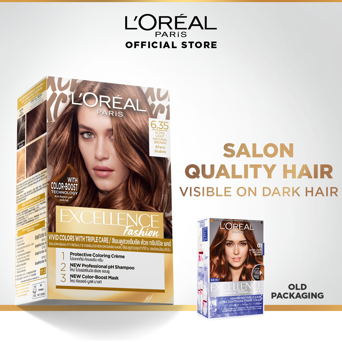 LOreal Paris Excellence Fashion Hair Color - Hair Dye, Permanent [w/  Protective Serum & Conditioner] | Lazada PH