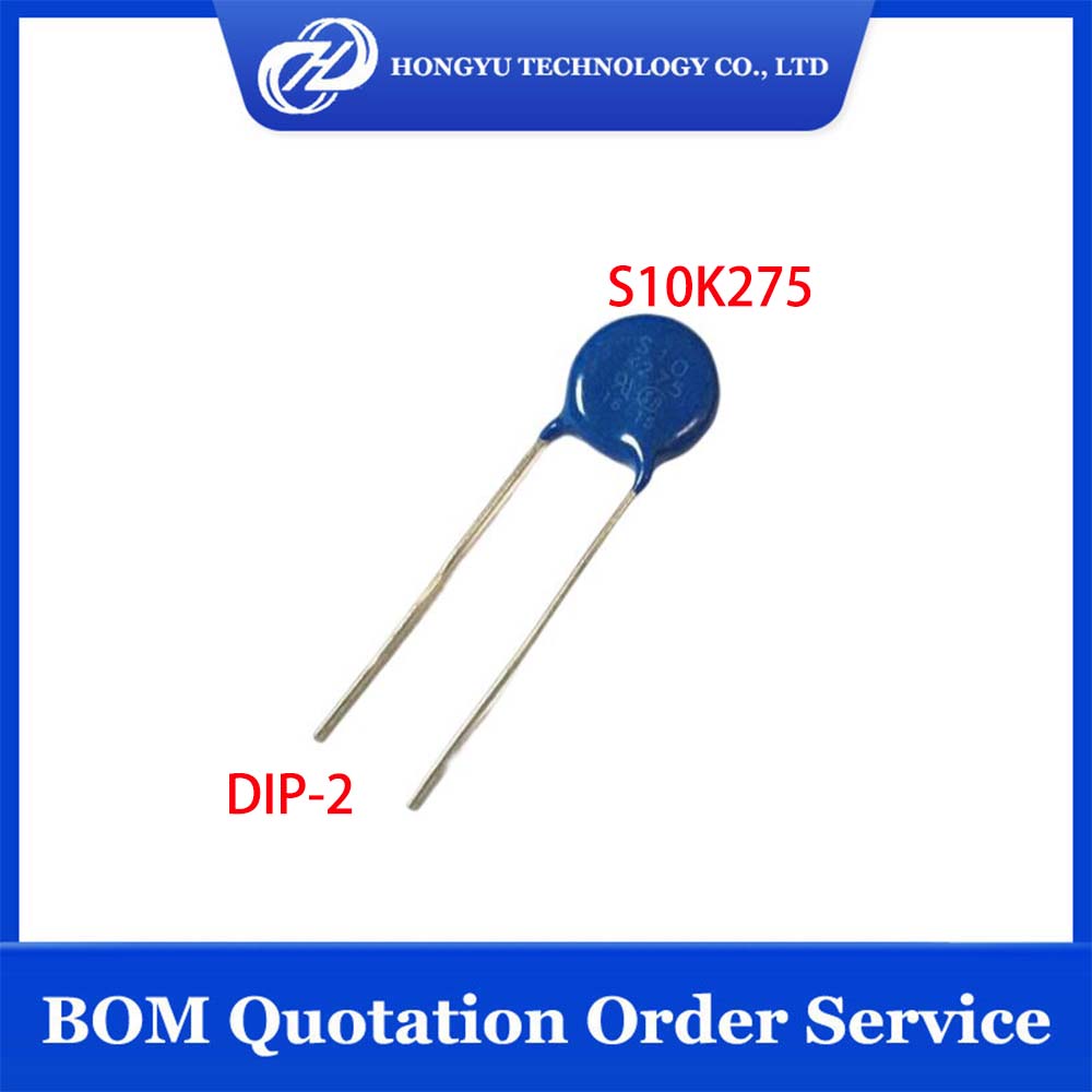 10 buah grosir s10k275 b72210s271k101 s10k275v s10k275e2 s-10k275 dip varistor 430v 2.5ka disk 10mm varistor