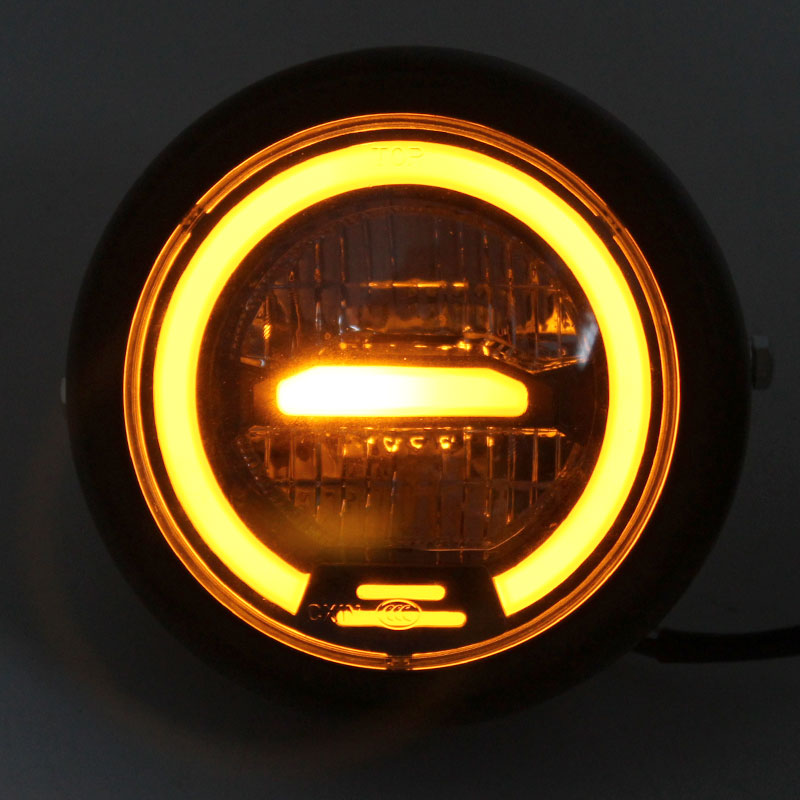 flash sales Motorcycle LED Headlight Universal Retro Motorcycle