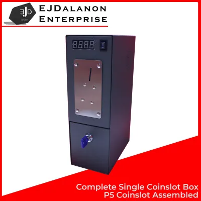 Complete PisoNet P5 Coinslot Box / Piso net Single Coin slot Metal Box / Single Coin Box / Pisonet Single Coin Box / Pisonet Single Coin Slot Box | ejdalanon | EJDalanon | ejd | EJD | ejdalanon enterprise | Ejdalanon Enterprise