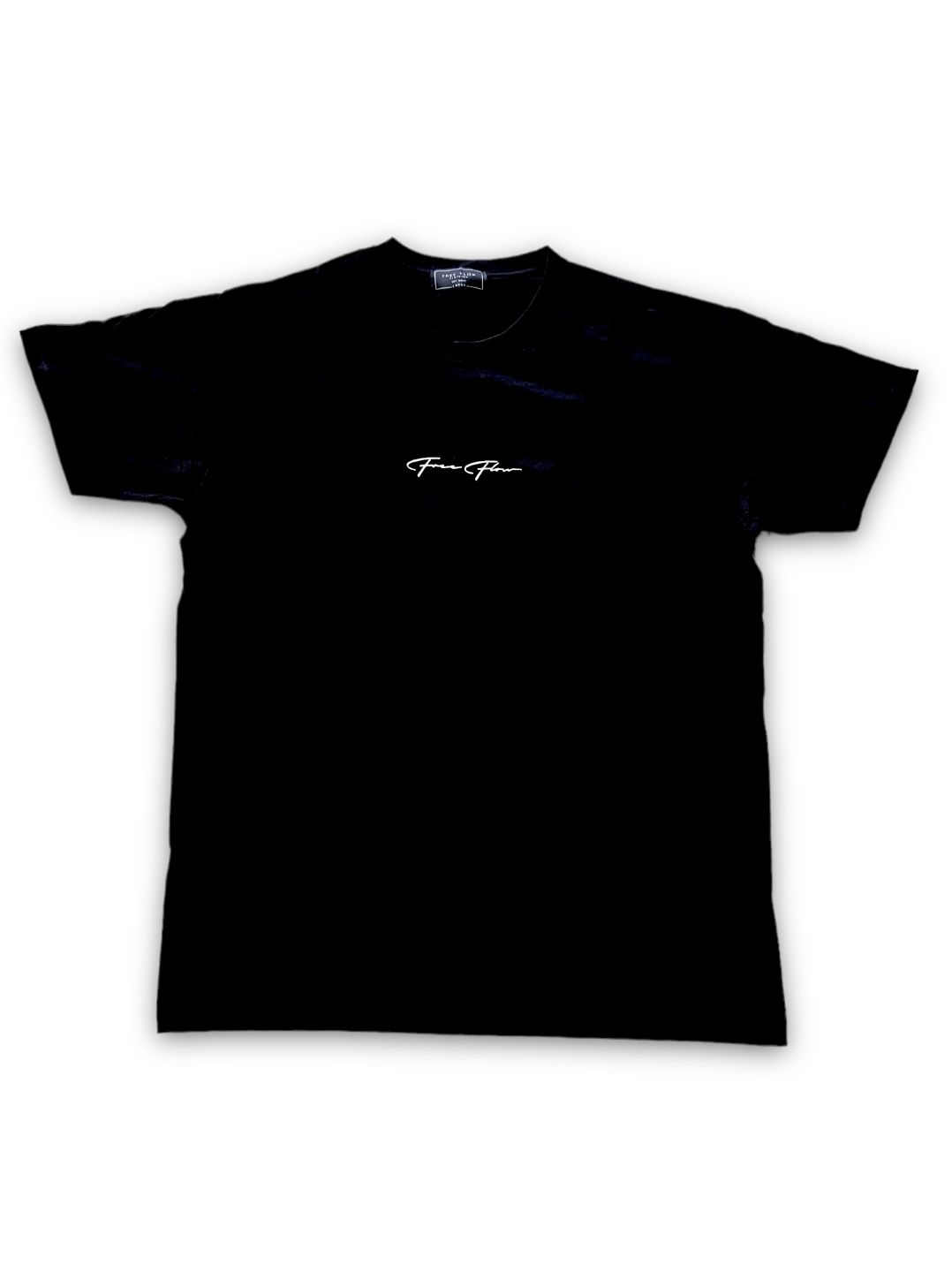 Free Flow Clothing Tops Black Tshirt Modern Script Embroidery Lazada PH