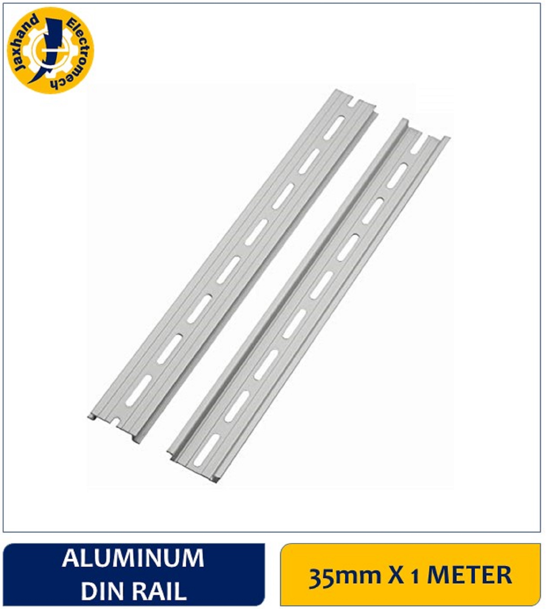 Rail DIN En Acier 50 Cm - Support Pour Disjoncteurs, Borniers, Relais - Installation Électrique