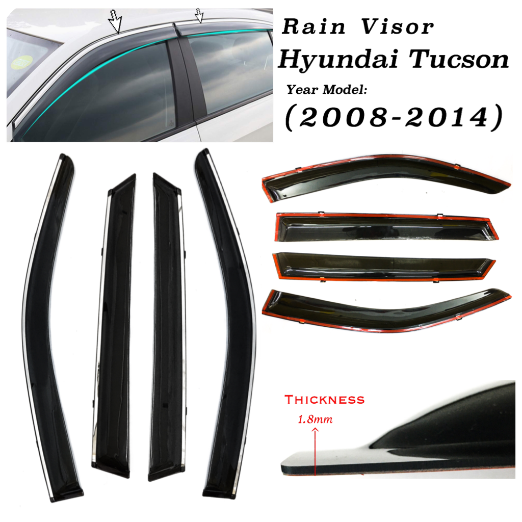 OCPA HYUNDAI TUCSON 2008 2009 2010 2011 2012 2013 2014 RAIN VISOR