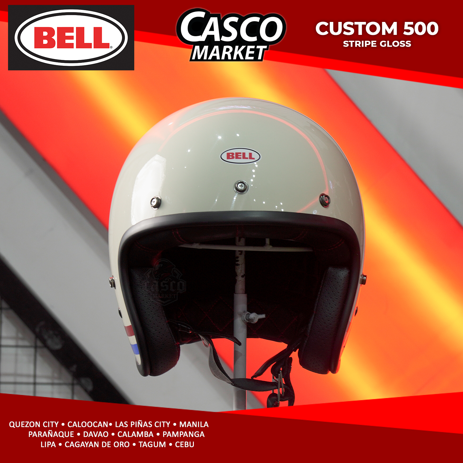Casco Bell Custom 500 Stripes
