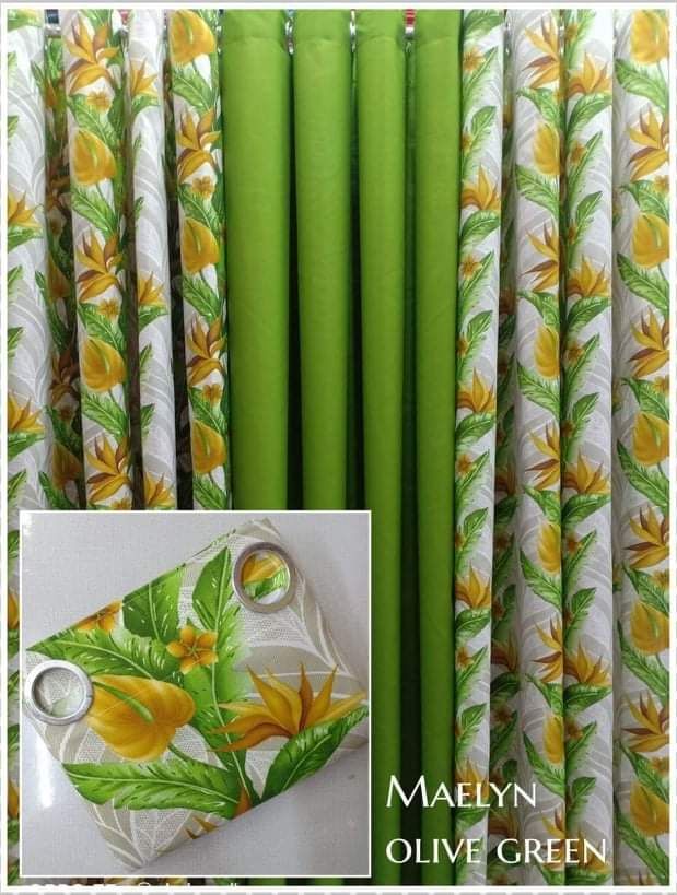 DE Elegant Ring Curtains for Windows Living Room 3in1 Set Draperies