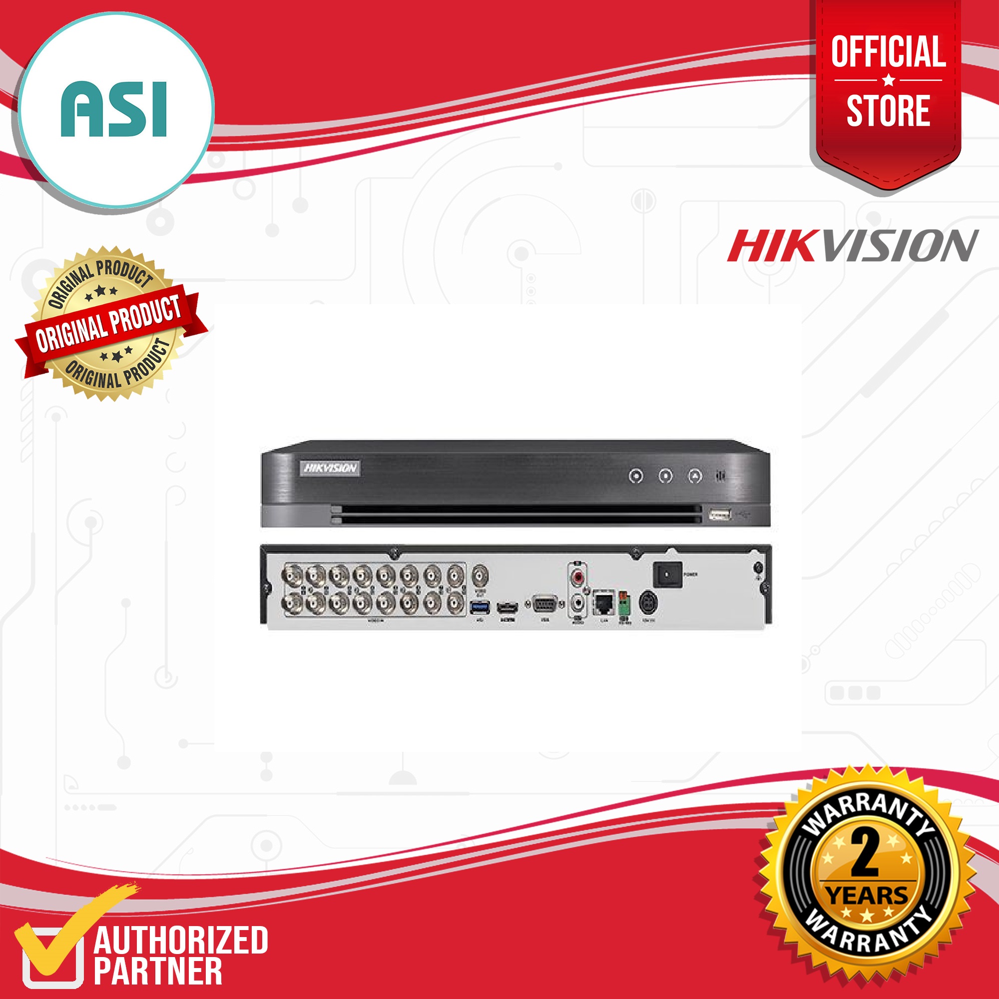 Hikvision Ds 7216hghi K1 16 Ch 1080p Lite 1u H 265 Digital Video Recorder Lazada Ph