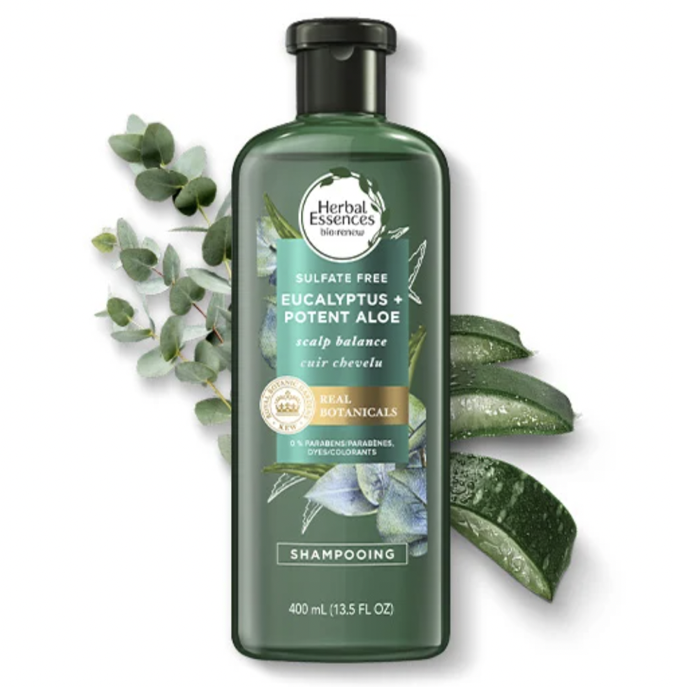 Herbal Essences BioRenew Eucalyptus + Potent Aloe Scalp Balance Shampoo / SulfateFree Paraben
