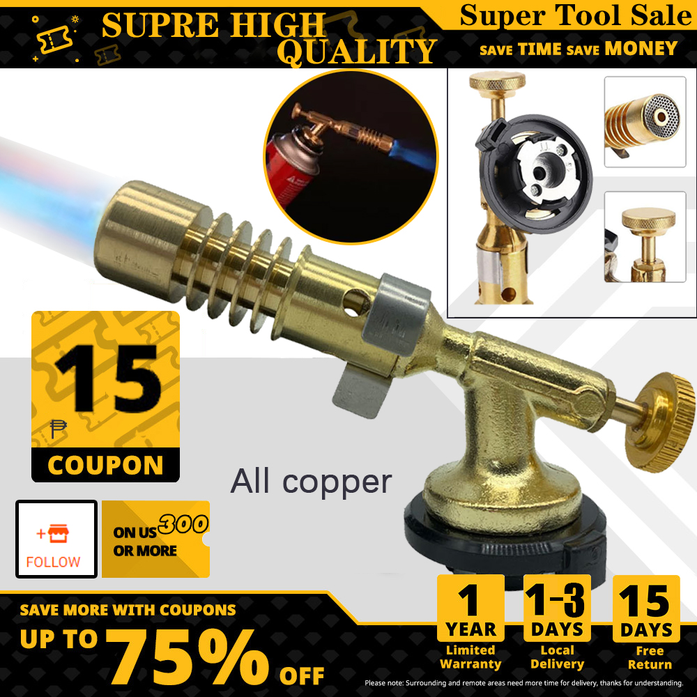 Local Stockt】 1350℃ Blow Torch Gun Butane Gas Torch Ignition Brazing