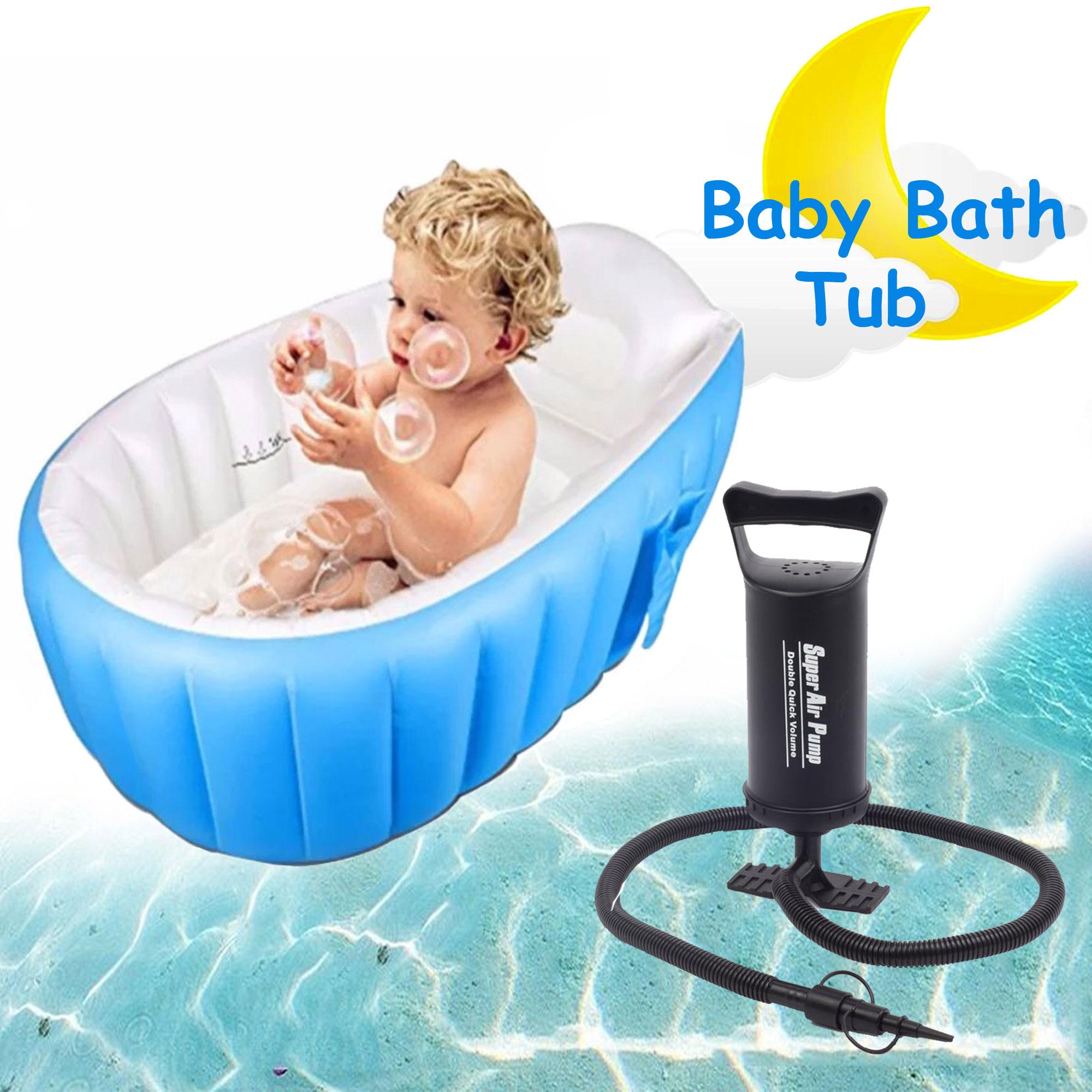 Yt 226a Inflatable Baby Bath Tub Blue With Free Hs 112 Twoway Airpump Black
