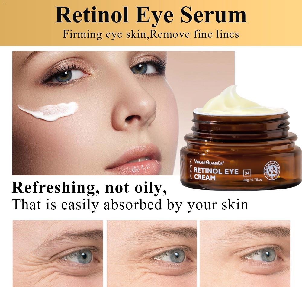 Vibrant Glamour Retinol Eye Cream Eyebag Remover Eye Cream For Dark Circle Eyebags Remover 2575