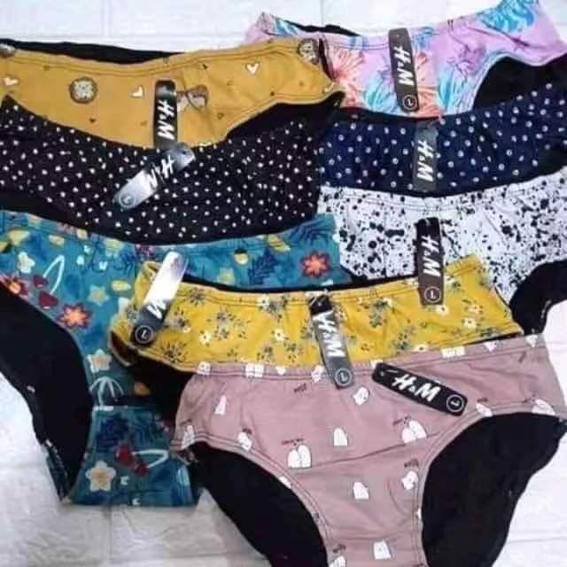 H&M PANTY WOMENS COTTON GOOD QUALITY COD #12PCS