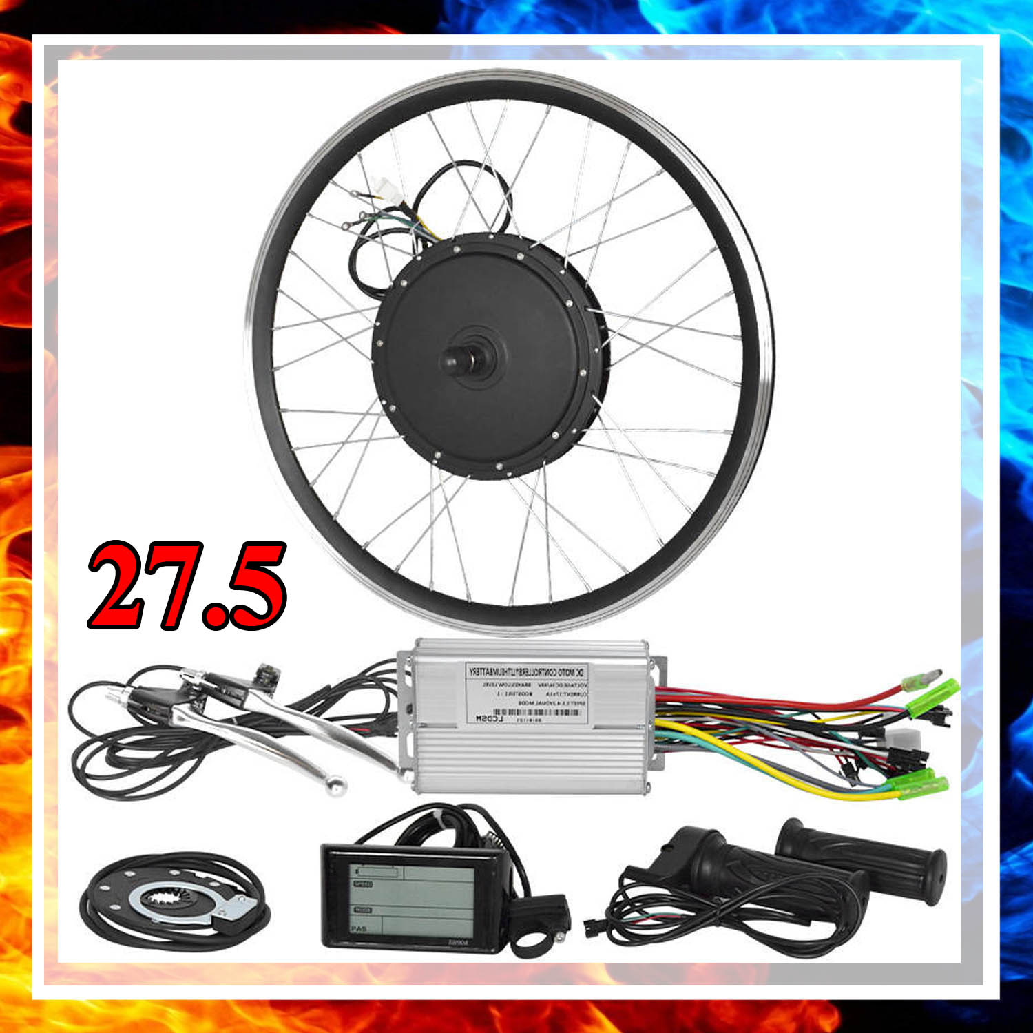 Size 26 27.5 29 Electric Bike Hub Motor KIT 48volts 500 watts / 1000