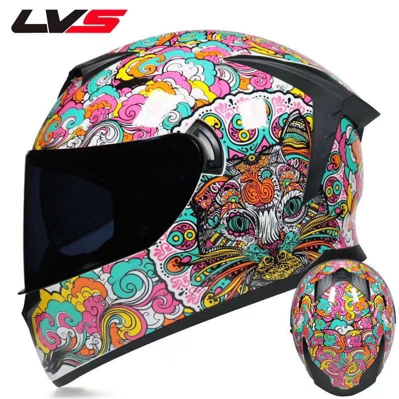 Lvs Dual Helmet Full Face Motorcycle For Red Venom Lazada PH