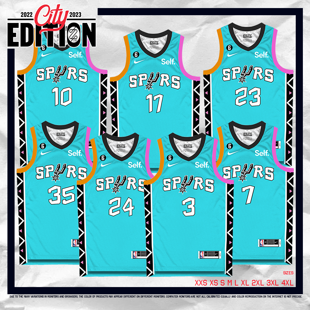 Mens San Antonio Spurs Keldon Johnson 2022/23 Association Edition  Basketball Jersey