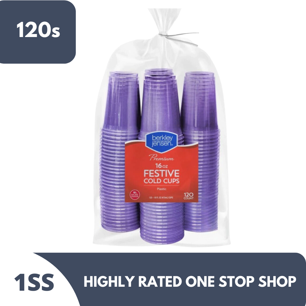 Berkley Jensen 16-Oz. Plastic Cold Cups