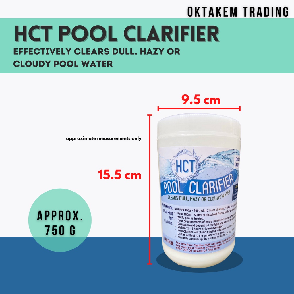 Pool Clarifier HCT 750grams for Pool Use Oktakem The New Lazada PH