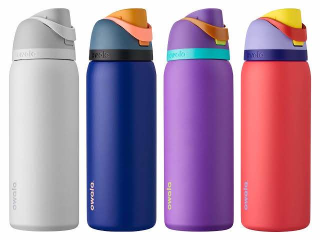 Owala FreeSip Stainless Steel Water Bottle / 32oz / Color: Dreamy Field