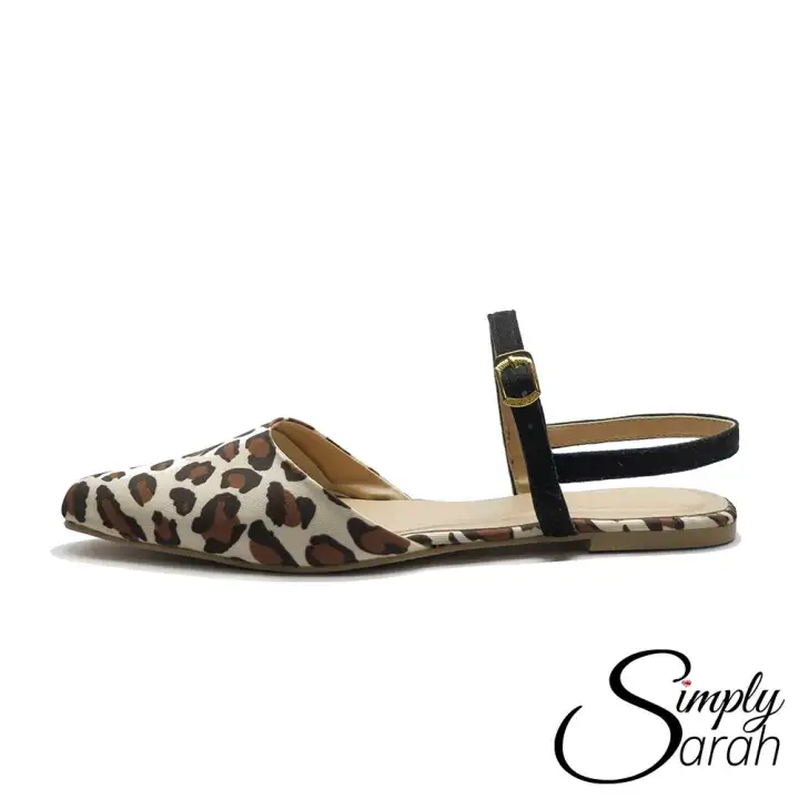 leopard print flat shoes