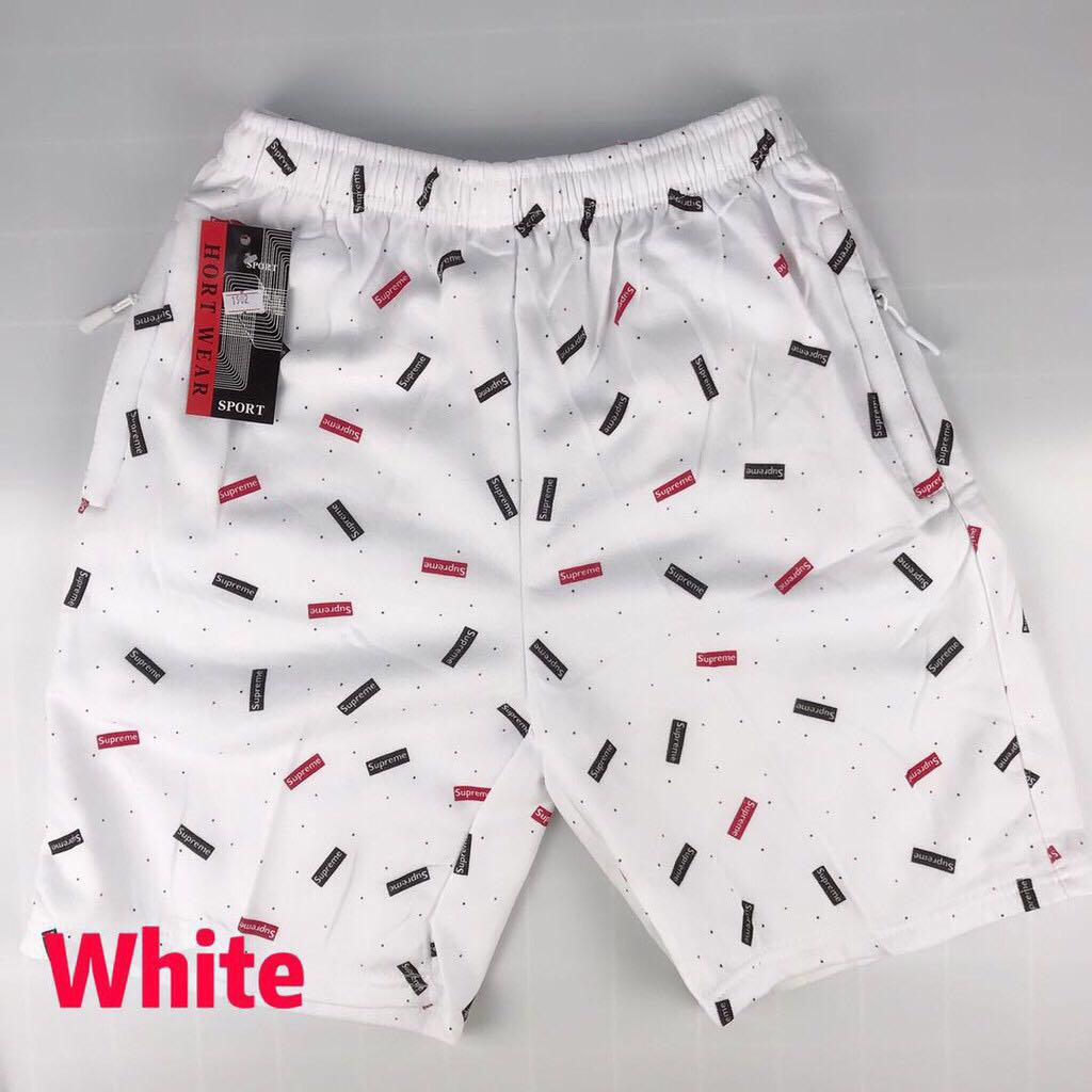 white jogger shorts mens