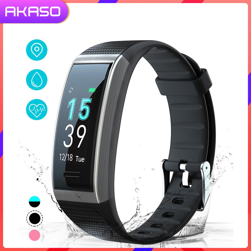 Akaso Smart Watch For Men Helium Jam Telefon Iphone Budak Activity Tracker With Sleep Monitor Pedometer Calorie Counter Step Counter Jam Phone Fitness Watch For Women Man Exercise Smartwatch For Kids H Band3