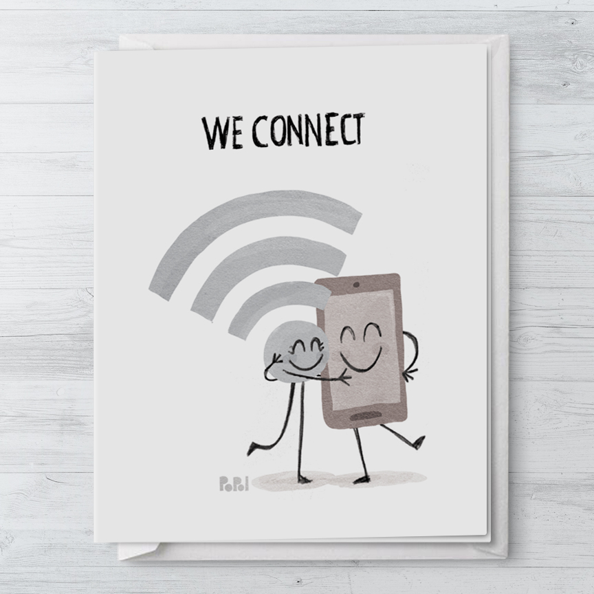 Popol - We Connect - Greeting Card Cute Funny Sweet for Loved Ones and  Friends Gift Love for Boyfriend Girlfriend Wife Husband Anniversary  Valentine Romantic | Lazada PH