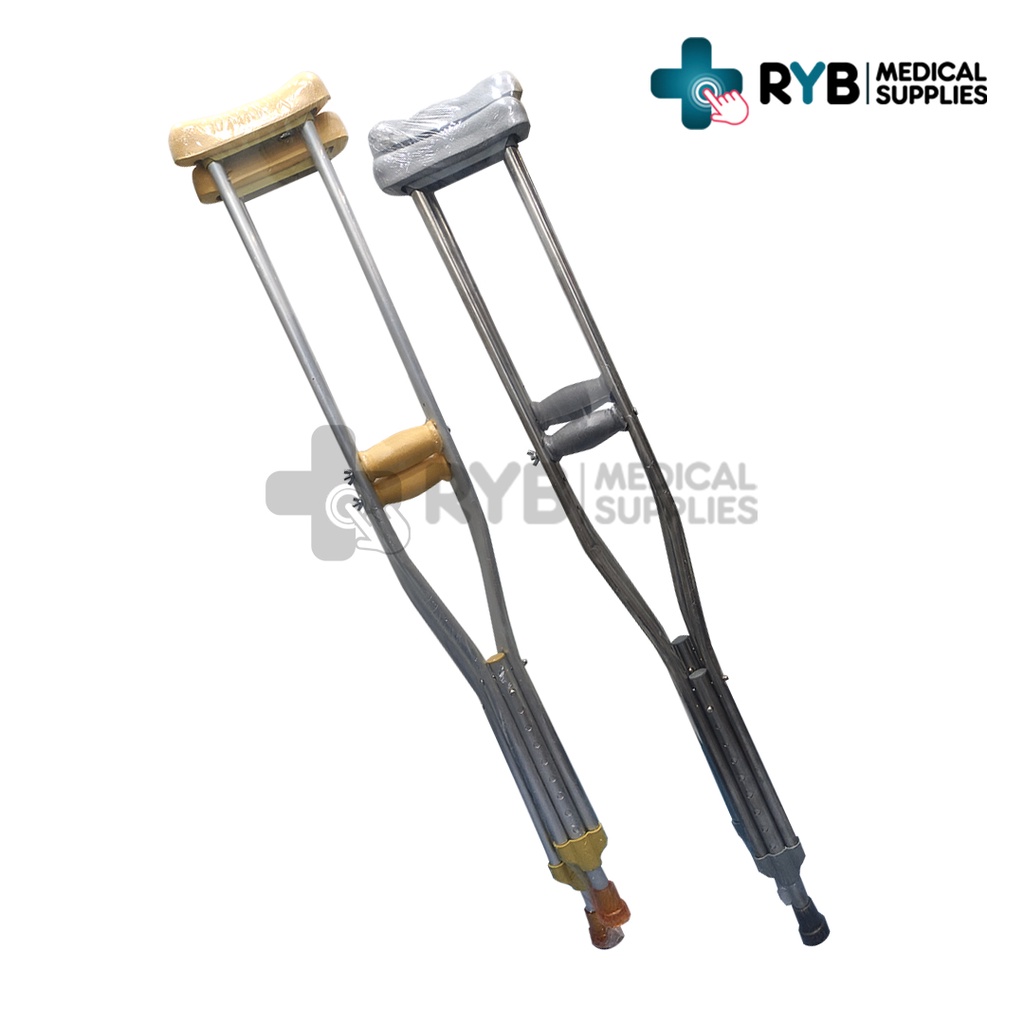 Aluminum Light Weight Adjustable Crutches / Saklay for ADULT Lazada PH