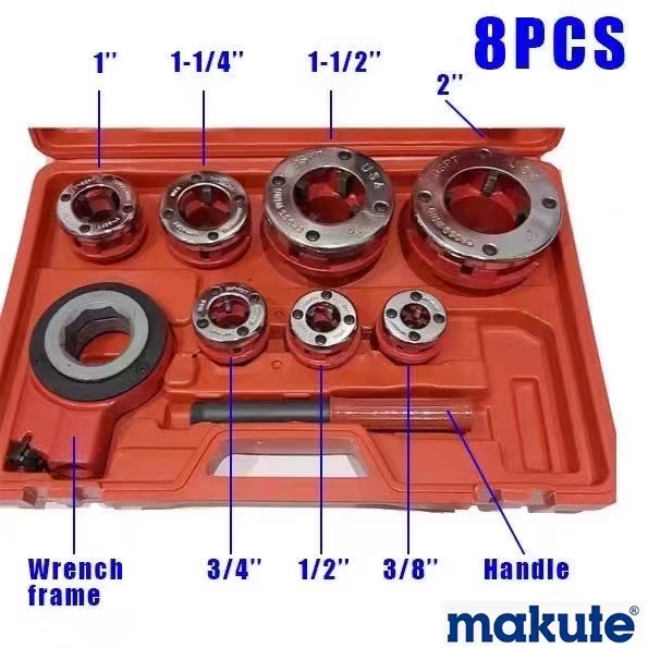 YN Makute Ratcheting Pipe Threading Tool Set ,Metal Pipe Threader Set