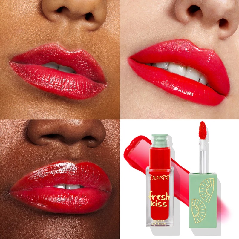 ON HAND Colourpop Fresh Kiss Glossy Lip Stain Ice Pop Cherry Up Berry Ripe Tutti Fruity