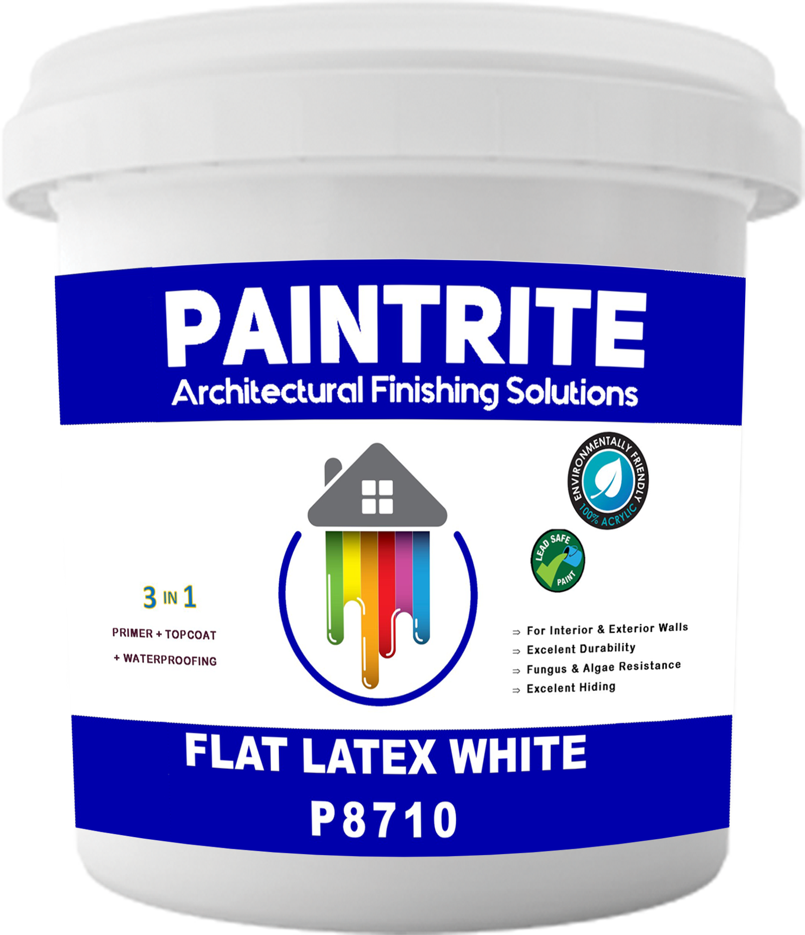 Paintrite Flat Latex White P8710 1L/4L/16L Lazada PH