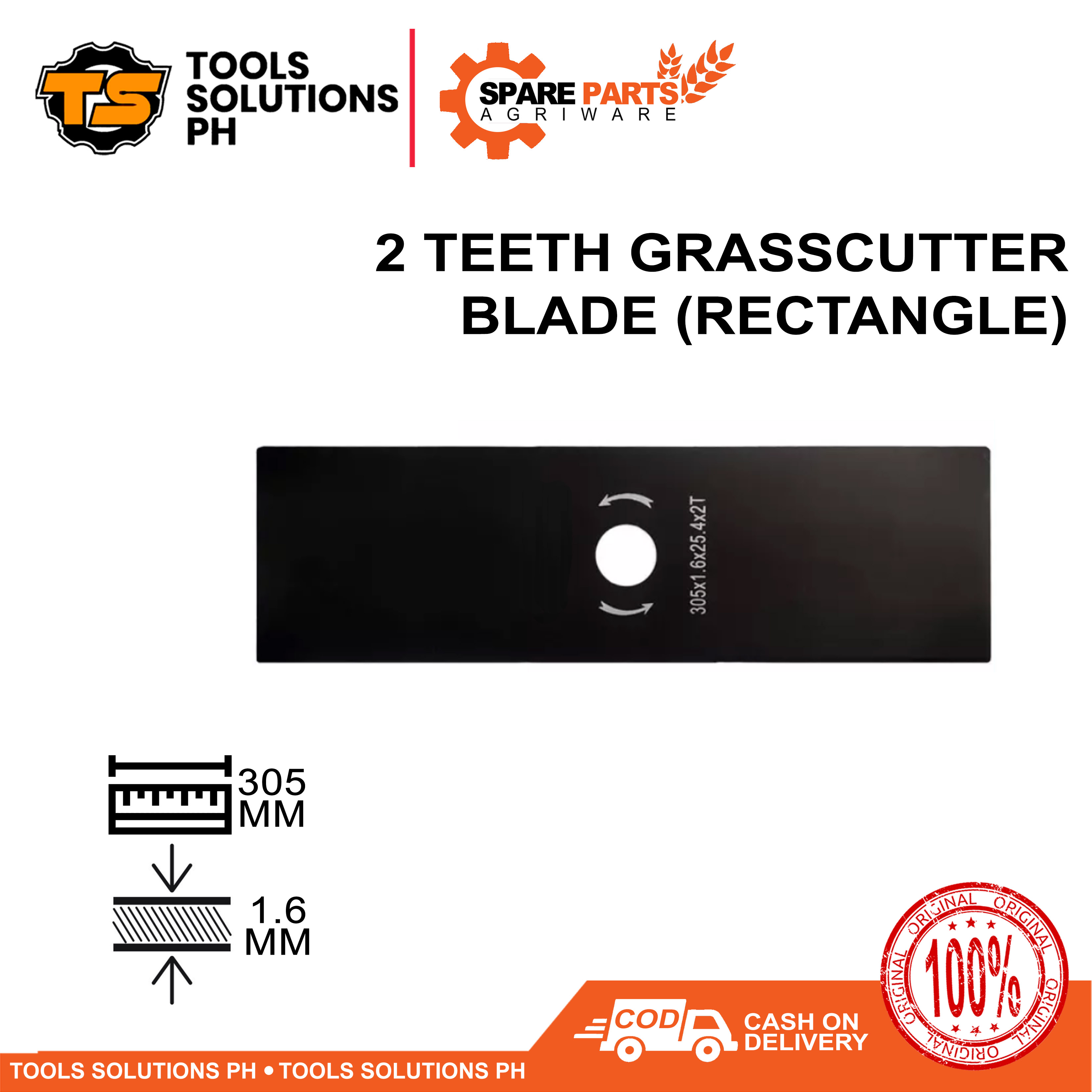 [2T] Grass Cutter Blade / Brush Cutter Blade (305MM x 1.6MM) Lazada PH