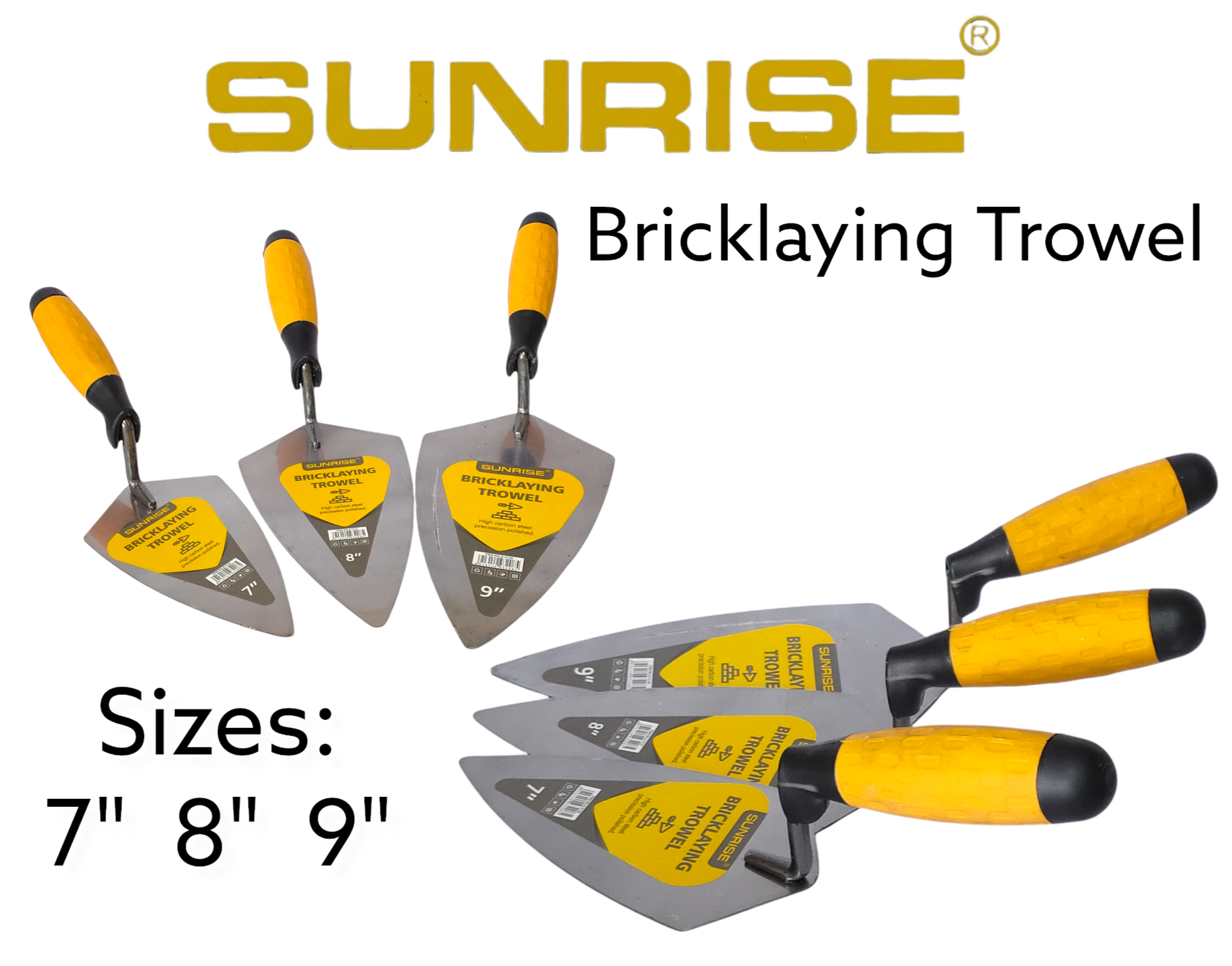 Sunrise Bricklaying Cement Trowel 7",8",9"(sold per piece) Lazada PH