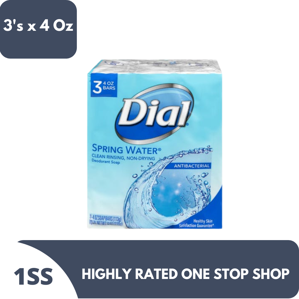 Dial Spring Water Antibacterial Soap 4 Oz (3 Bars) Lazada PH