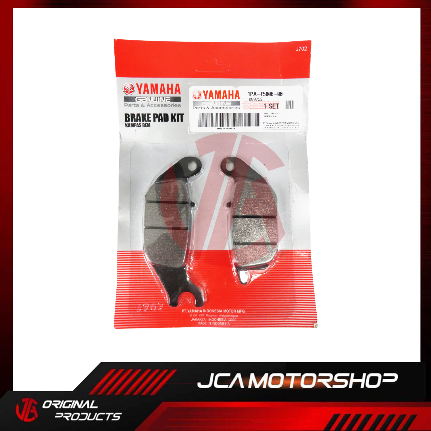 ORIGINAL YAMAHA REAR BRAKE PAD KIT 2 FOR SNIPER 150 Lazada PH