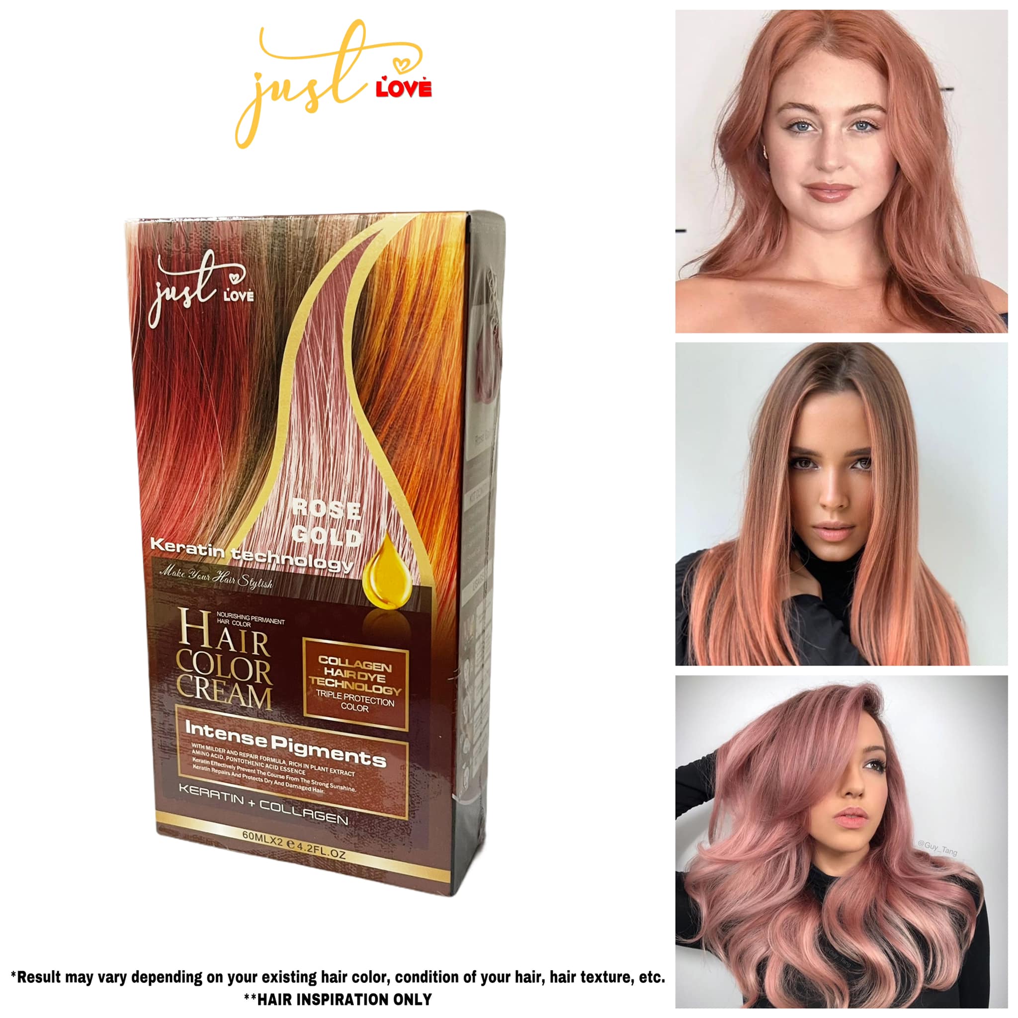 Just Love Permanent Hair Color (Rose Gold) | Lazada PH