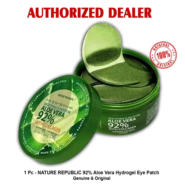 Nature Republic Aloe Vera 92 With Collagen Hydrogel Eye Patch 60 Sheets Per Container For Eyebags Nature Republic Aloe Vera Eye Patch Authentic Korea Set Of 1 Containerset Of 2 Big Discount Lazada Ph