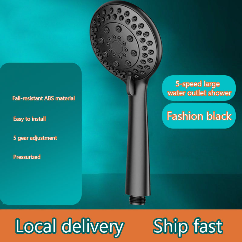 Local Deliver High Pressure Handheld Shower Head 5 Setting High Flow