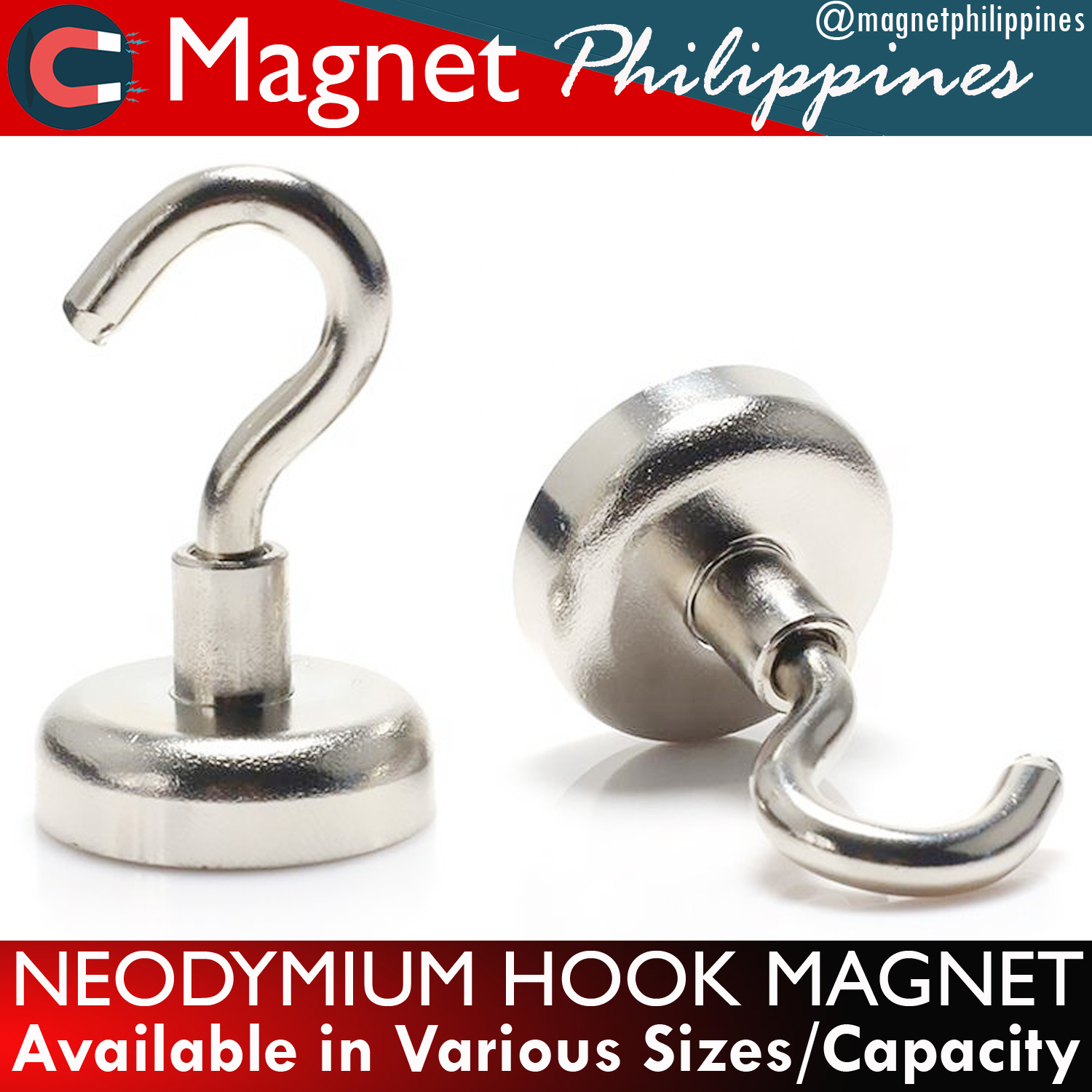 Neodymium Ring Magnetic Hook Storage Rack Heavy Duty Hanger Strong Powerful 