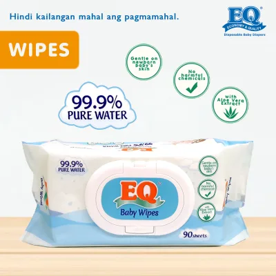 EQ Baby Wipes 99.9% Pure Water