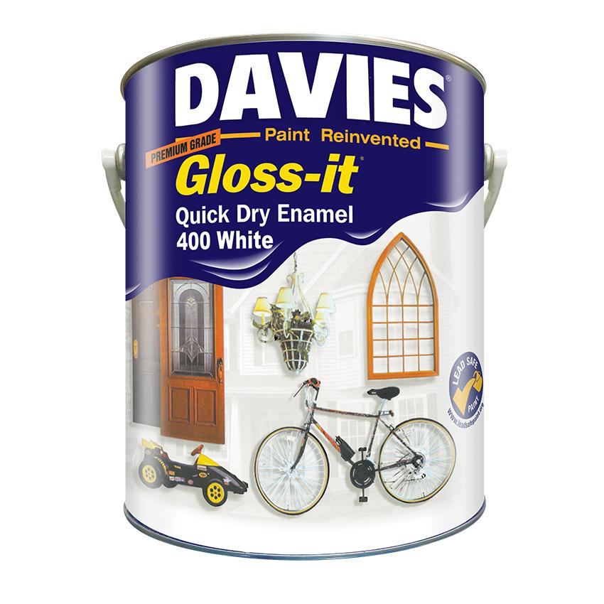 Davies GlossIt Quick Dry Enamel Paint (DV400) 4L Lazada PH