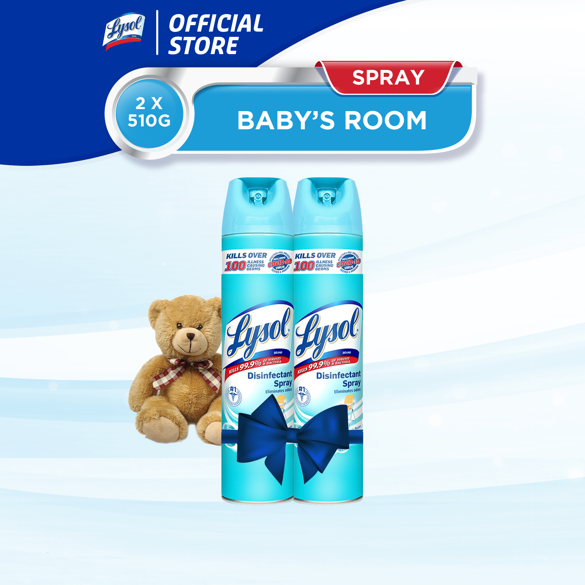 Lysol Disinfectant Spray For Baby's Room 510g Set of 2 Lazada PH
