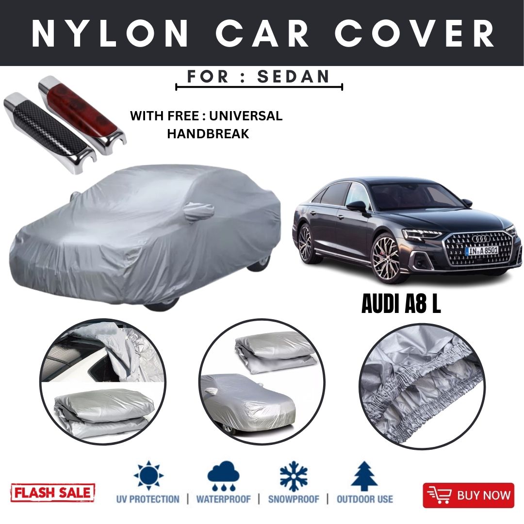 Car Cover for AUDI A8 L with Universal Handbrake Cover (Random