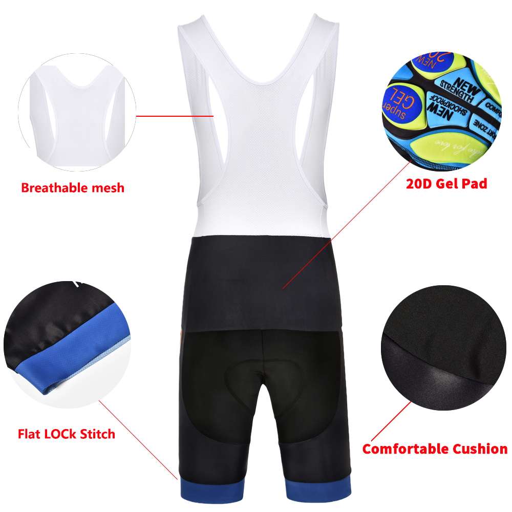 LAYOTO Short Cycling Bib Pants Seamless Bib Straps NEW Racing