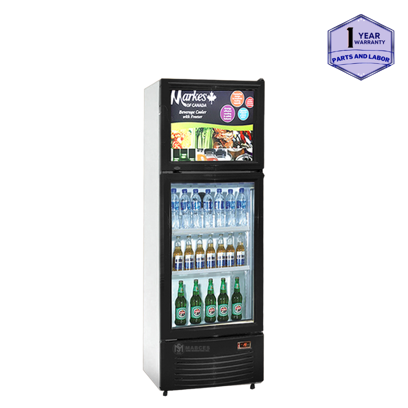 Markes Semi-Inverter Showcase with Top Freezer MSRF