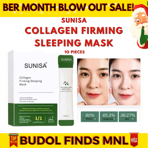 BUDOL FINDS. 10PCS Sunisa Collagen Firming Sleeping Mask. Jelly ...