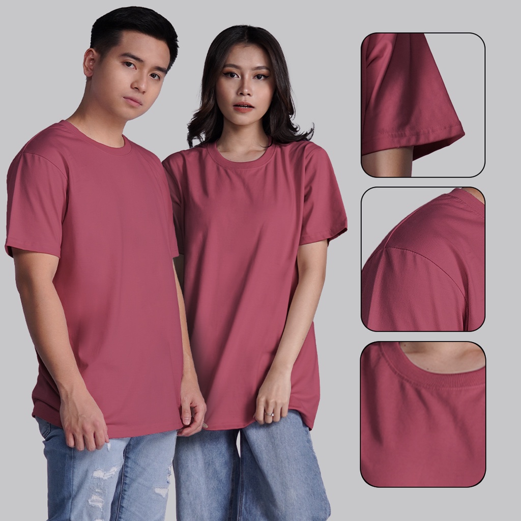 Infinitee Plain Tshirt Warm Colors Rust Cardinal Mustard Basic Casual  Cotton Shirt T Shirt Tees Tops The New