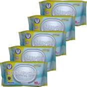 Set of 5 Nursy Baby Wipes Sensitive 80 + 10 Sheets FREE