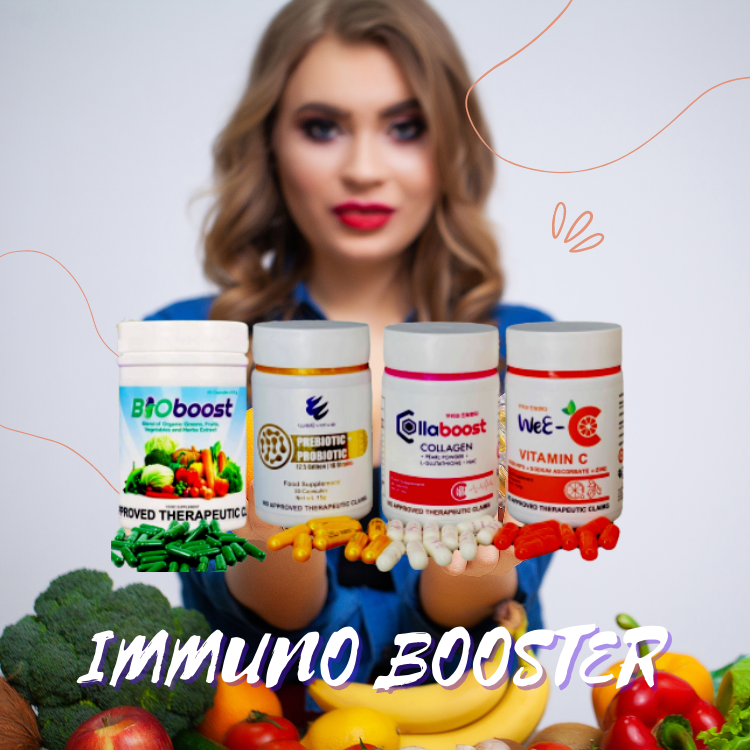 Immuno Booster Multivitamins WeEC Vitamin C Collagen Prebiotics