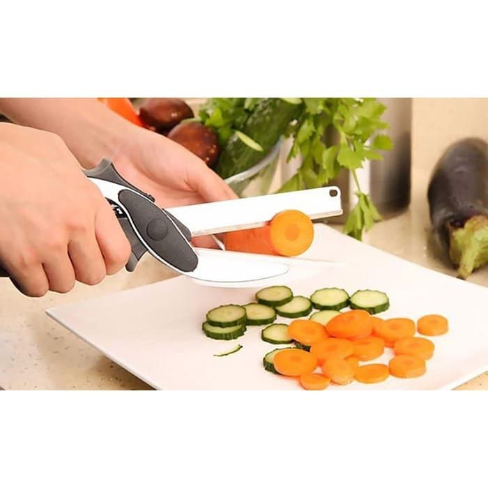 JFS// 2 in 1 Clever Cutter Knife with Cutting Board Slicers Lazada PH