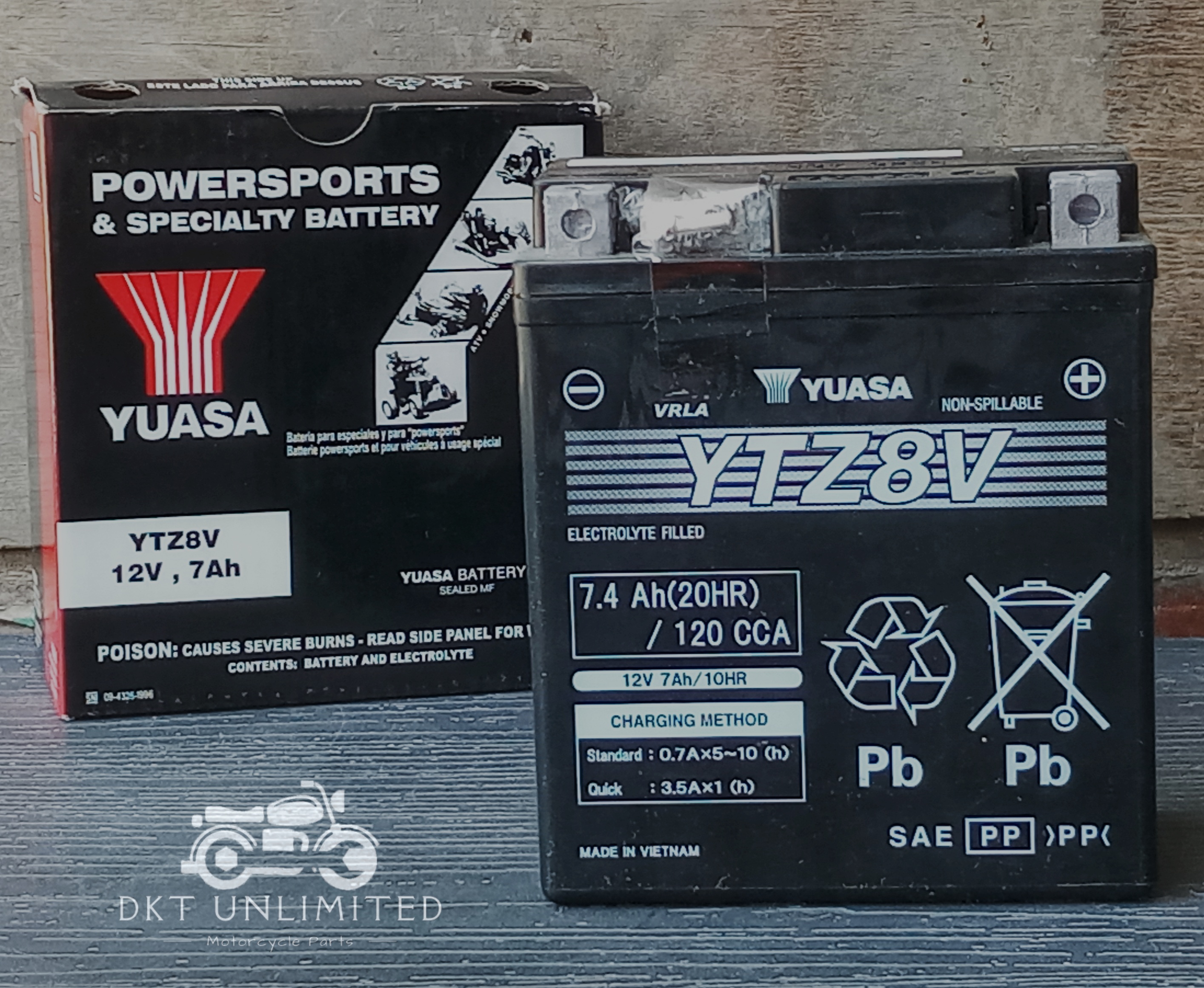 Battery Yuasa YTZ8V 12V-7Ah