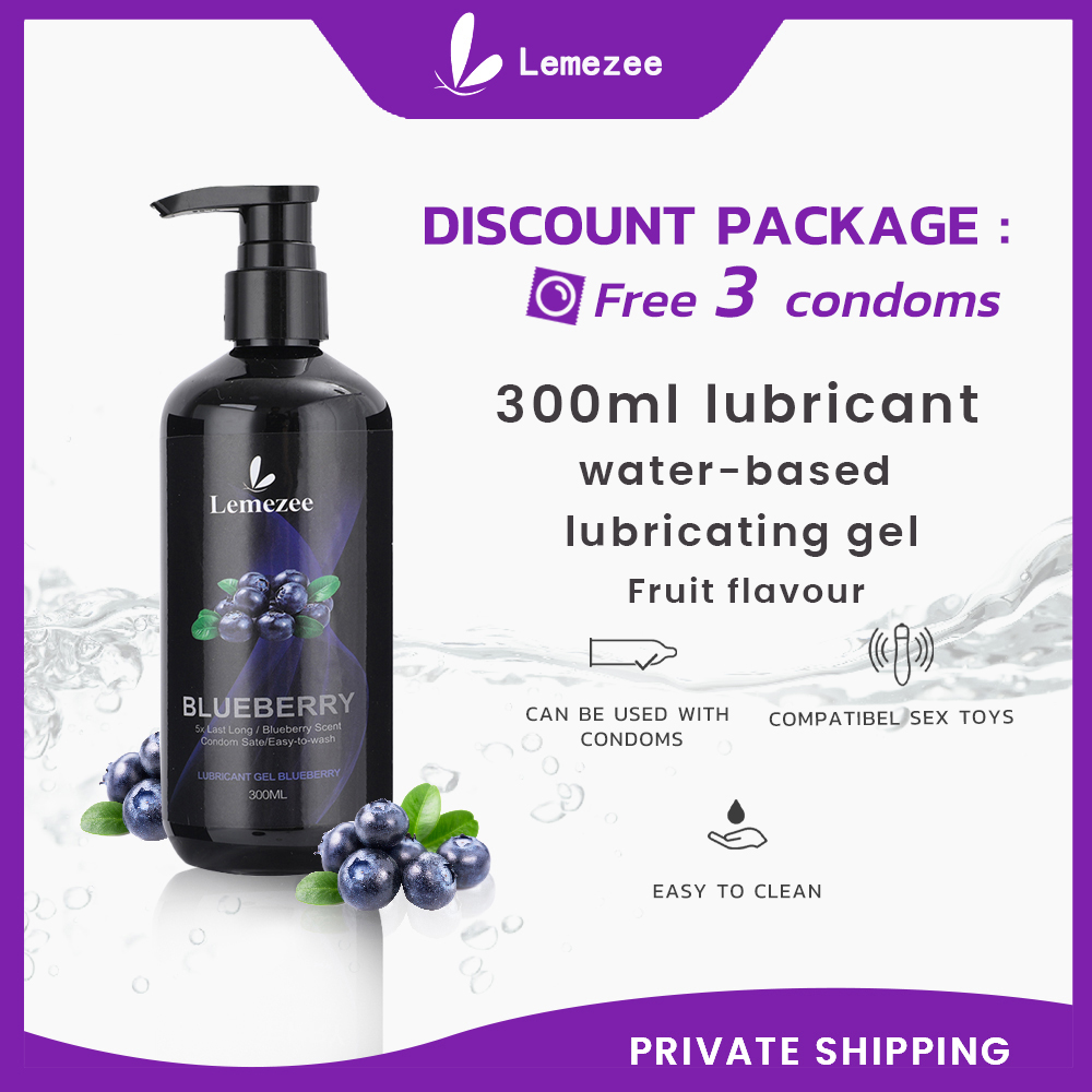 Lemezee 300ml Lubricant Water Soluble Lubricant Gel Sex Lube Lubricants Health Edible Fruit 2712